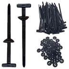 Premium Nylon Cable Ties 50-Pack – Heavy-Duty Self-Locking Universal Zip Ties
