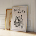 Give It Your Best Shot" Wall Art – Bold & Playful Bar Decor