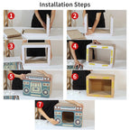 DIY Vintage Cat Scratching Board Bed