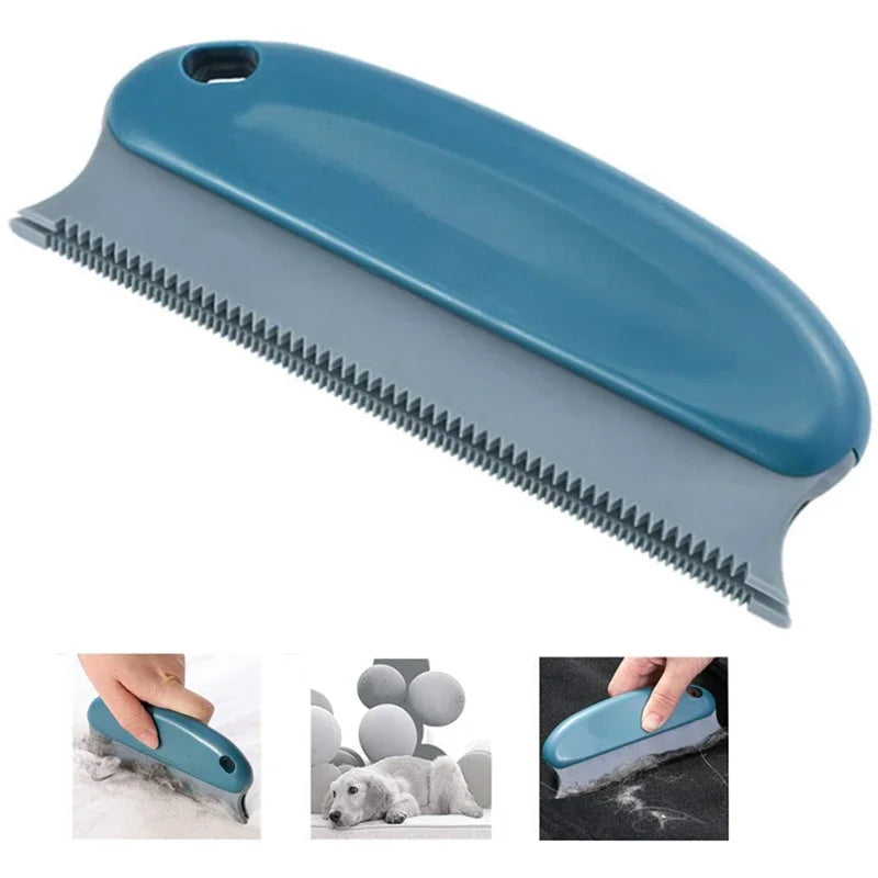 Fluffigob Fuzz & Pet Hair Remover Brush | 2-in-1 Cleaning with Double Comb Structure | For Couch, Clothing, Carpet | 15 × 6 × 2 cm
