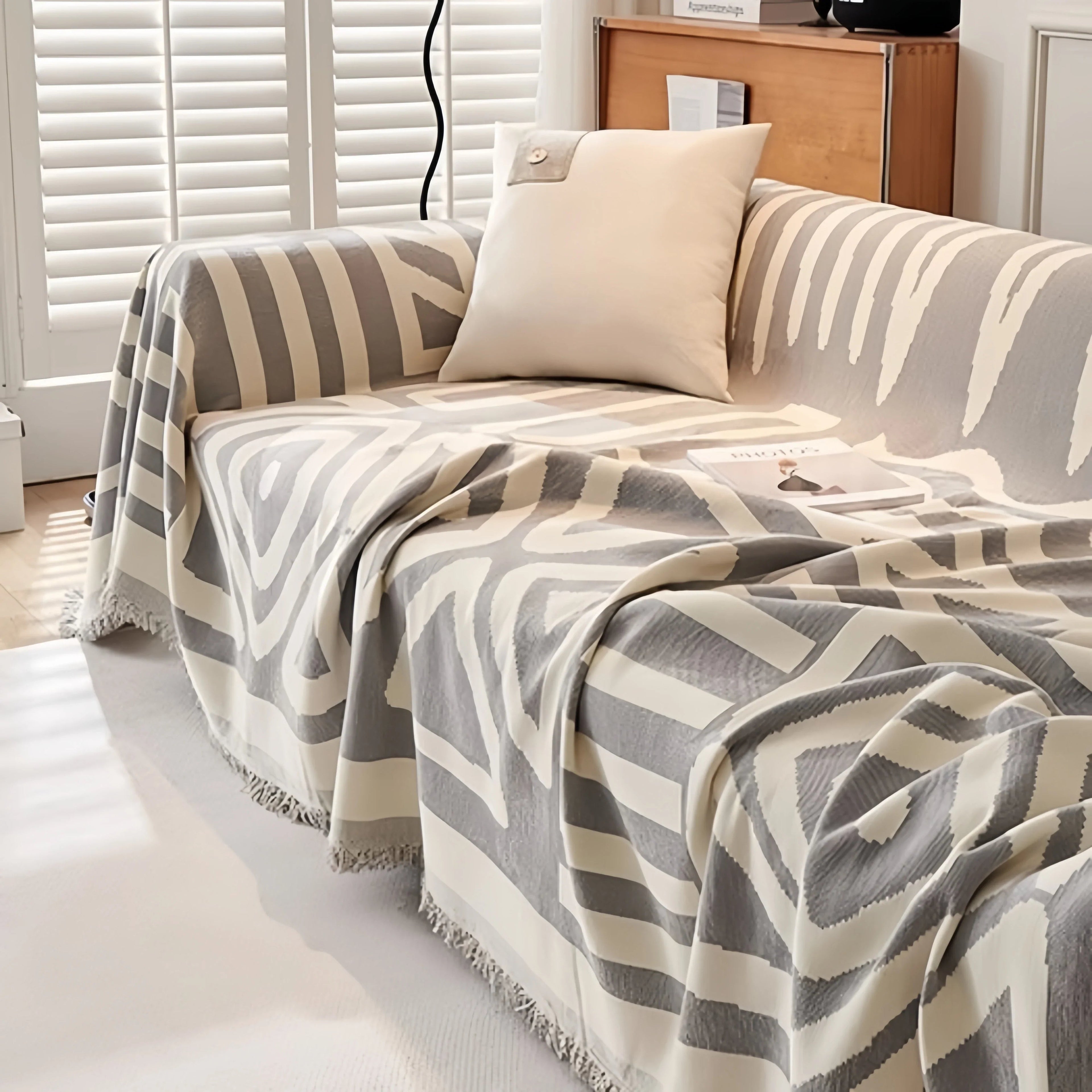 Sofa Towel With Tassels