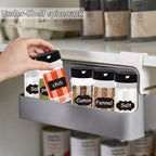 Adhesive Herb Organizer – Sleek Kitchen Storage Solution