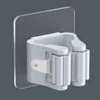 Mop holder FixoGrip | Self-adhesive & Waterproof | Wall mount without drilling | Set of 4