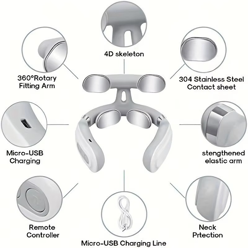 Ultimate Relaxation Neck & Shoulder Massager, USB Rechargeable