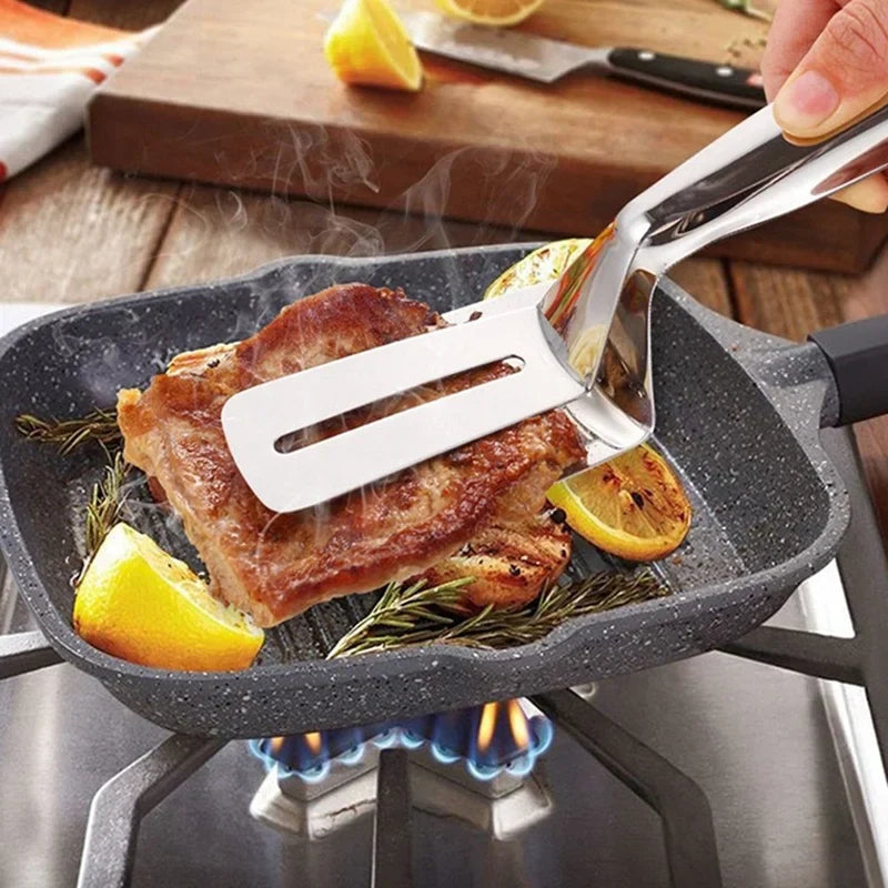 Convenient kitchen tongs easy turning and serving
