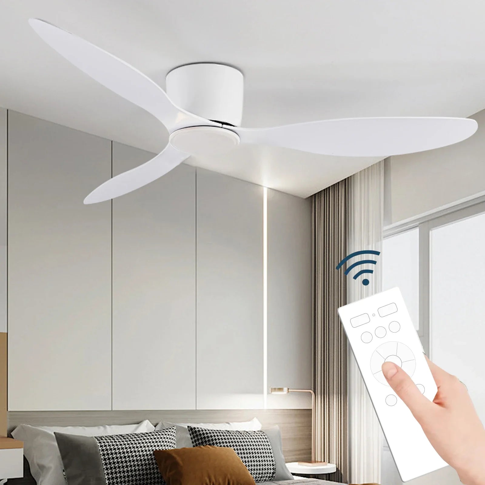 Ceiling Fan With Light Scandinavian Design