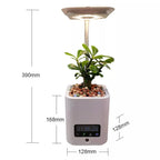 Multifunctional smart hydroponic plant pot with calendar, diffuser and desk lamp
