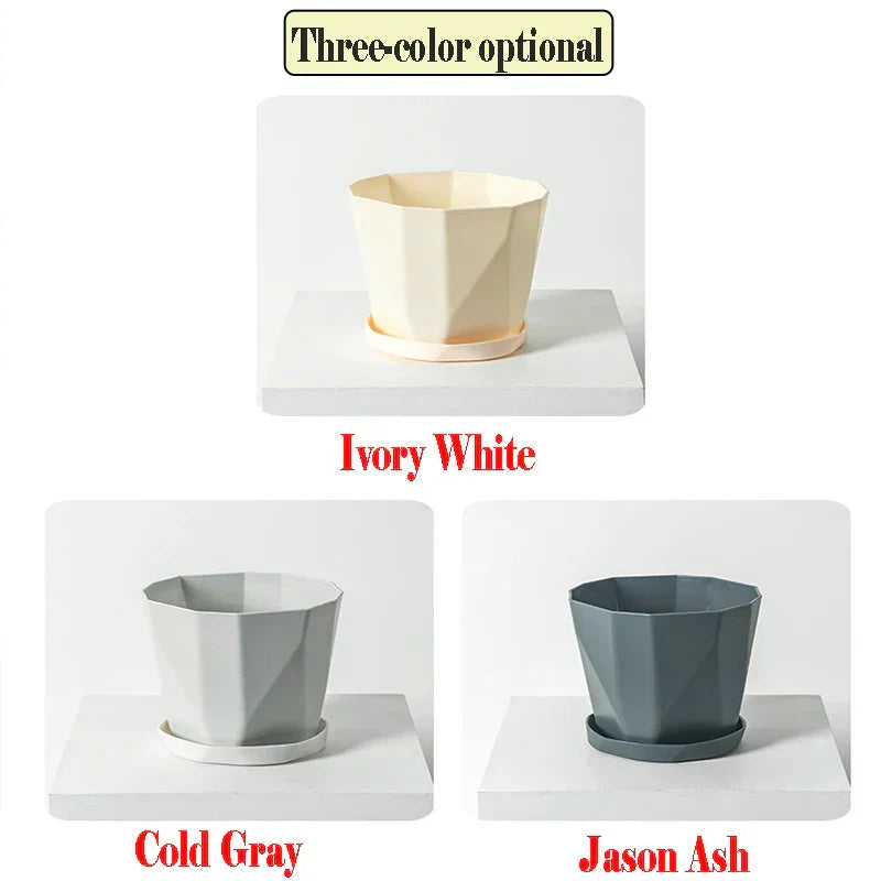 Nordika Planter | Scandinavian Design | Durable Resin | For Plants & Decoration