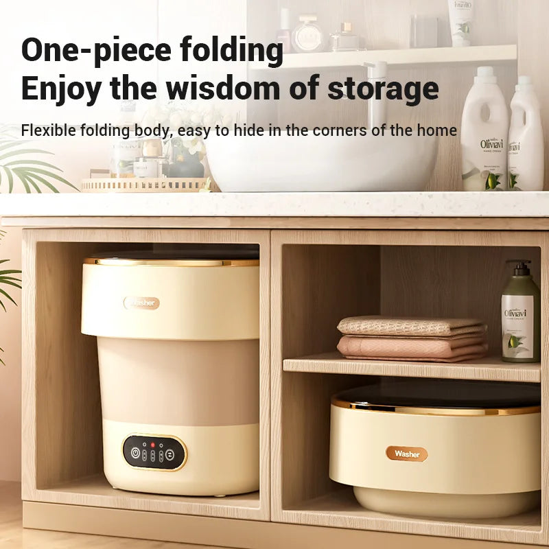 Foldable Portable Washing Machine for Travel and Small Spaces, 2.1–4.5 kg