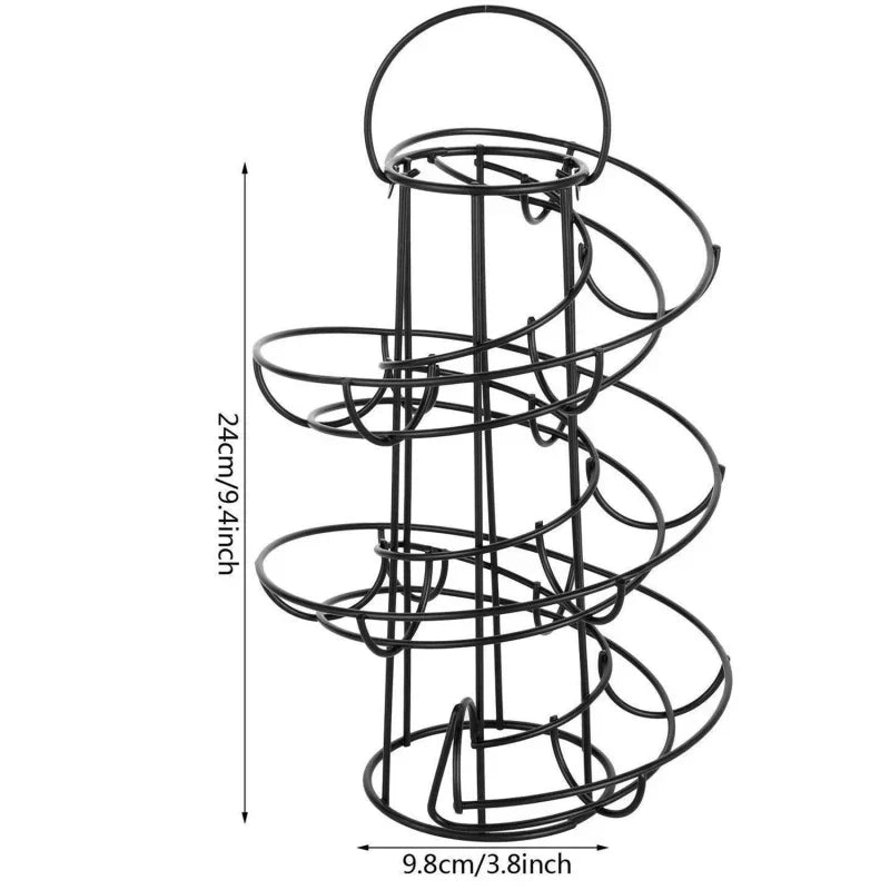 Spiral Rolling Egg Dispenser Rack