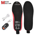 Rechargeable Heated Insoles WarmStep Pro | Rechargeable with Remote Control | 3 Heat Levels | Trim-to-Fit | Electric Foot Warmers for Winter & Outdoor