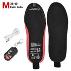 Rechargeable Heated Insoles WarmStep Pro | Rechargeable with Remote Control | 3 Heat Levels | Trim-to-Fit | Electric Foot Warmers for Winter & Outdoor