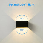 SensoLux LED Wall Light | LED Outdoor Wall Light 24W | With Motion Sensor | IP65 Waterproof | Adjustable Spotlight in Black/White