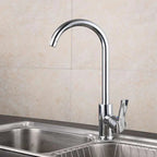 Chrome faucet with single lever mixer – High-quality faucet for sinks, easy to clean, durable and simple installation for modern kitchens
