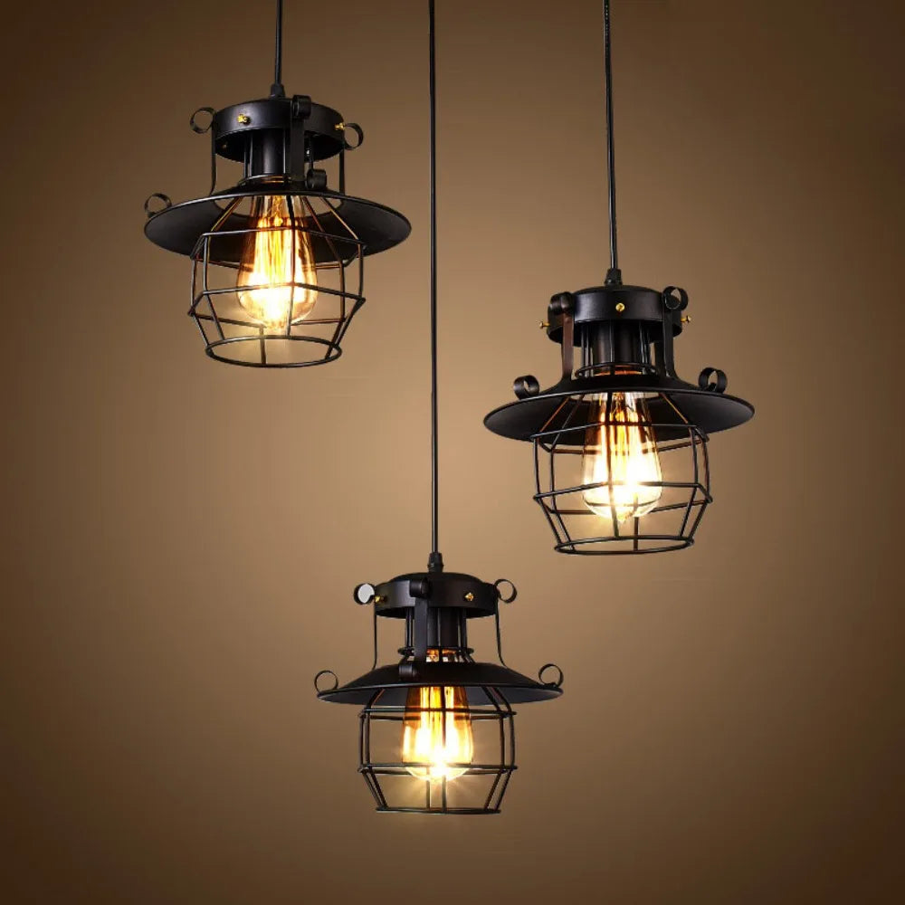 Norah Retro-Industrial Pendant Light
