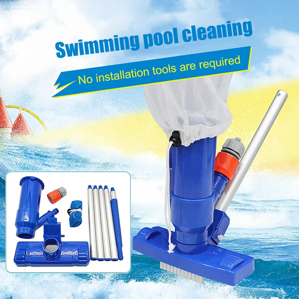AquaRein Pool & Pond Vacuum Set | Underwater Vacuum Cleaner | Incl. EU Plug | For Pools & Aquariums
