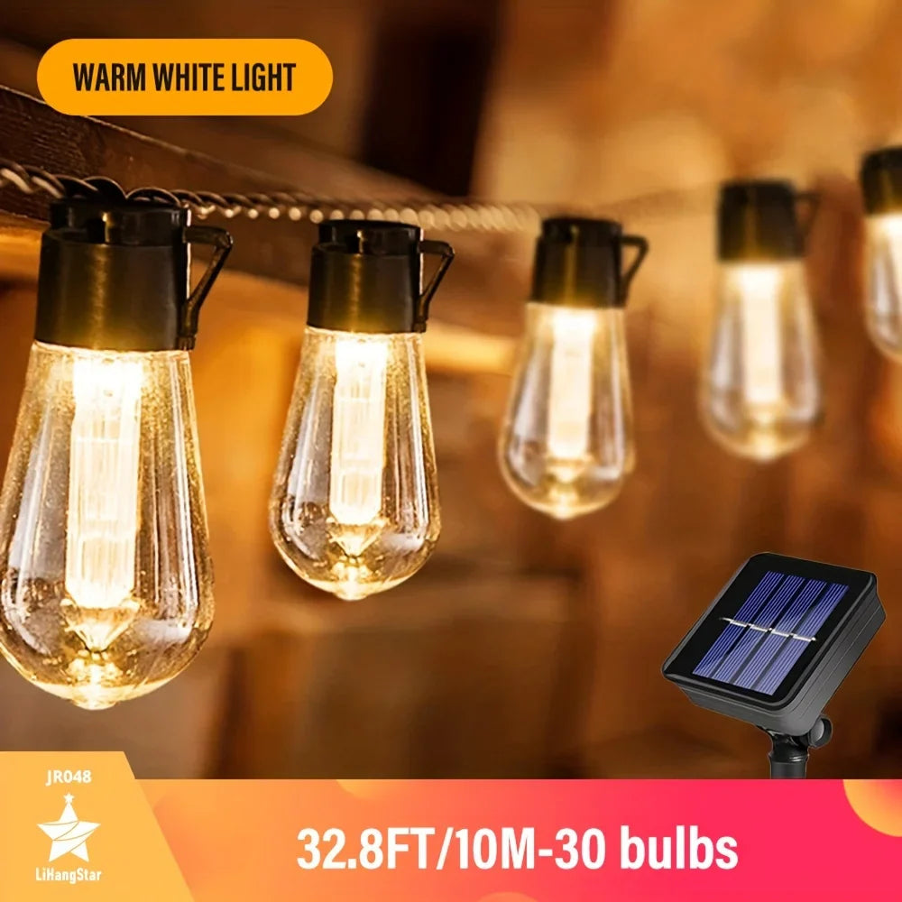 LED Solar String Lights SolaLuma | Waterproof IP44 | For Garden, Terrace & Camping | Automatic Lighting