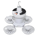 Ventolux Solar Camping Lamp with Fan | Foldable & Portable | 3 Wind Levels & LED Lighting | For Tent, Terrace & Outdoor
