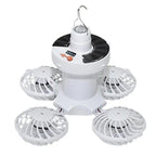 Ventolux Solar Camping Lamp with Fan | Foldable & Portable | 3 Wind Levels & LED Lighting | For Tent, Terrace & Outdoor