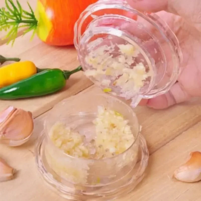 GarliQ Mini Chopper | Rotating Mechanism | Compact & Manual | For Herbs & Garlic
