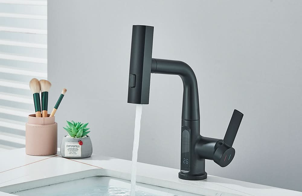 LUXOR - Modern digital washbasin tap
