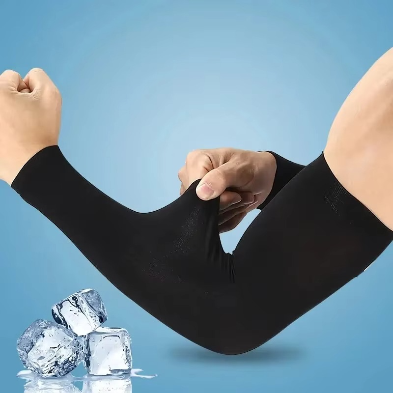 UV Protective Ice Silk Arm Sleeves for Sports & Outdoor Activities