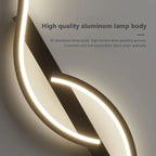 LumiStripes | Modern LED Wall Lamp | Minimalist Wall Lamp in Stripe Design | Indoor Lighting for Bedroom & Living Room