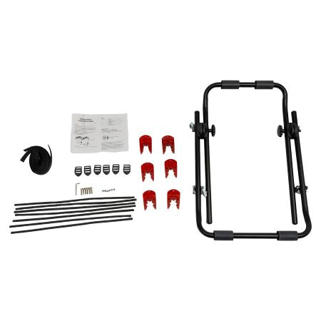 Trunk-Mounted 3-Bike Carrier Rack with Fixed Straps for Kids and Lightweight Bikes