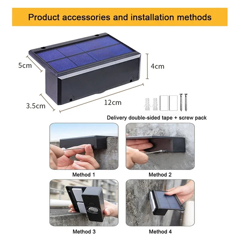 Lumora LED Solar Wall Light Outdoor | 3 Light Modes | IP65 Waterproof | Garden, Balcony & Fence Lighting Without Wires