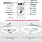 2 in 1 Swivel Fan LED Lamp