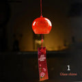 Yumeko Glass Wind Chime | Japanese Style | Handcrafted | Clear Sound | Decorative Pendant