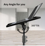 Adjustable Folding Laptop Table Stand with detachable tyres and 2 Trays for Comfort everywhere