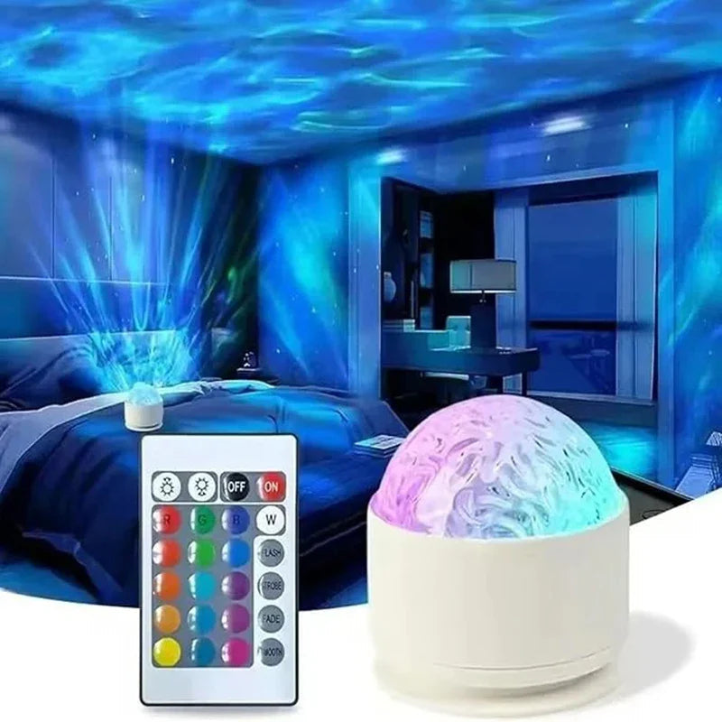 Aurora Projector LumoSky | 16 Colors Northern Lights | USB & Remote Control | Relaxing Night Light