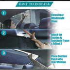 AutoShade UltraMesh Set | UV protection & heat blocker | For front & rear windscreen | Universally suitable