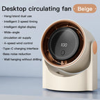 Airiqo Bladeless USB Fan | 100 Levels | Whisper Quiet & Energy Efficient | Portable & Wall Mountable
