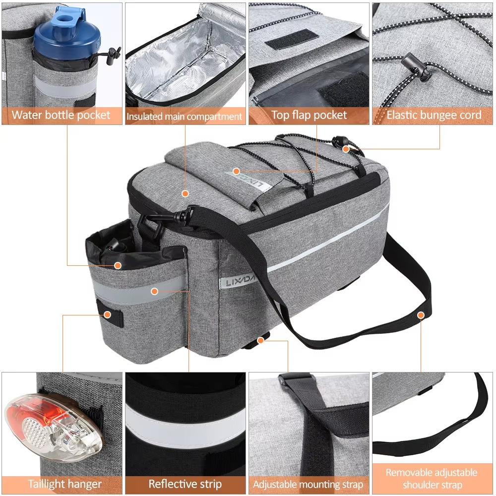 Multipurpose Insulated Bike Cooler and Storage Pannier