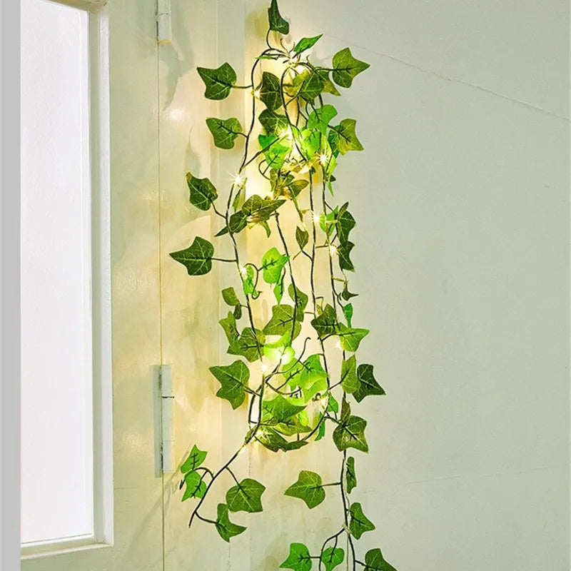 Garden vine LED string lights