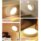 LumiFlex360 LED Night Light | Motion Sensor | 360° Rotatable | Rechargeable | Magnetic & Wireless