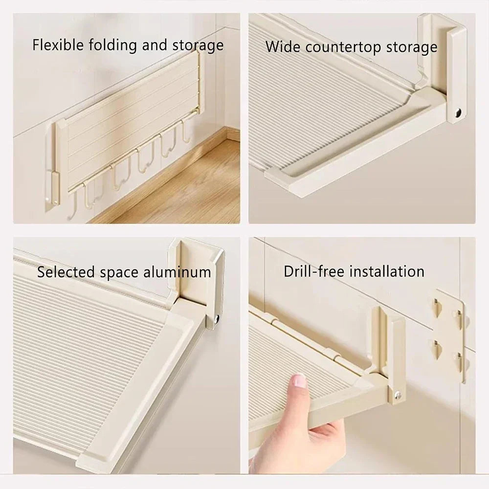 FlexiRack – Collapsible Spice Rack with Hooks