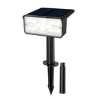 Solara LED Solar Spotlight | 4 Light Colors | 49 LEDs | IP65 Waterproof | Energy Saving with Solar Panel