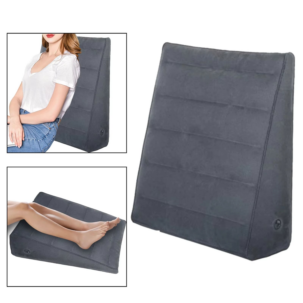 Inflatable Foot & Back Elevating Travel Pillow