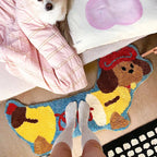 Accordion Dachshund Long Rug