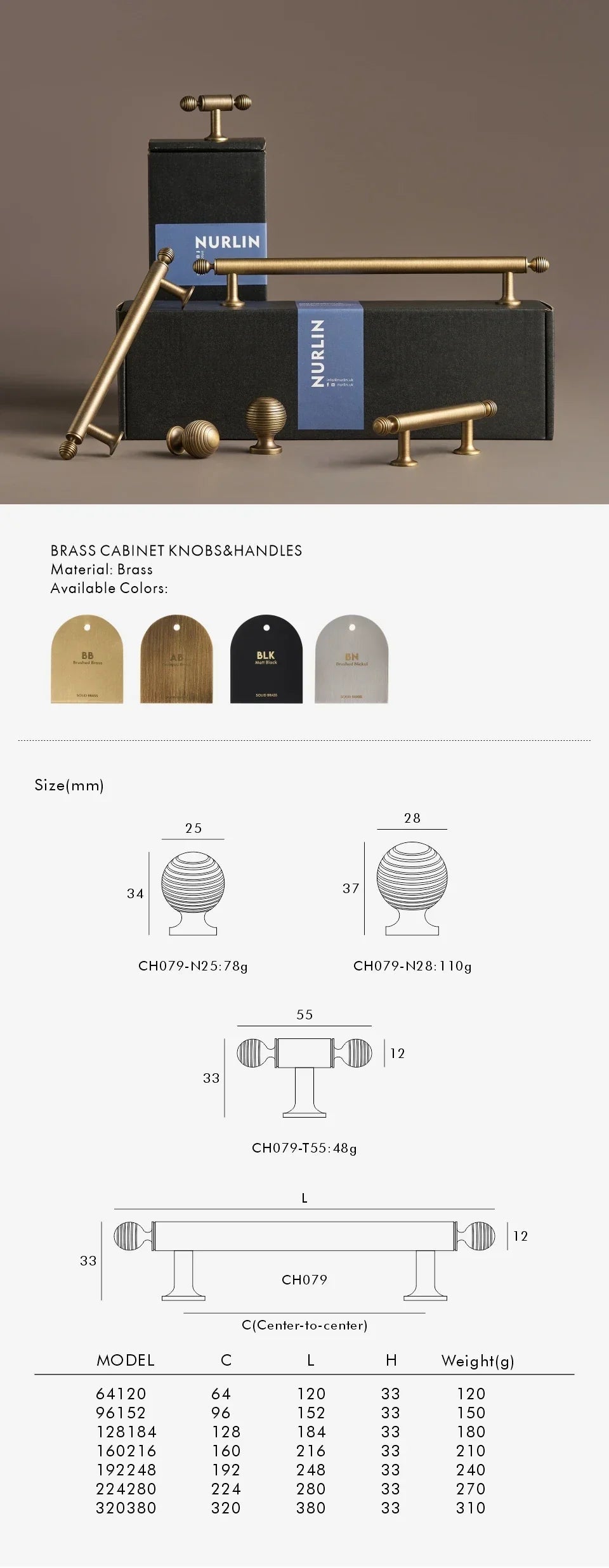 BrassElegance Solid Brass Antique T-Griff