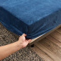Fitted Sheet Velura | Stretch Velvet | Soft & Warm | Mattress Protector for Winter