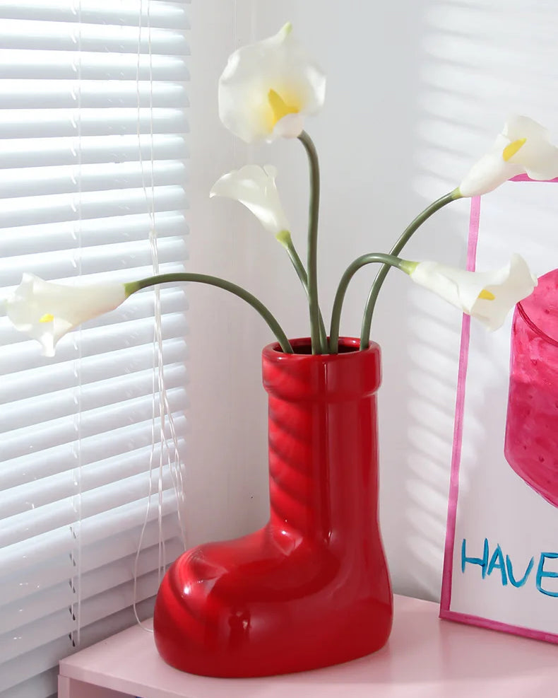 Ankle Boots Vase
