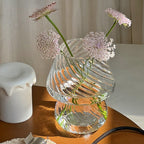 Nordic Stripy Glass Vase