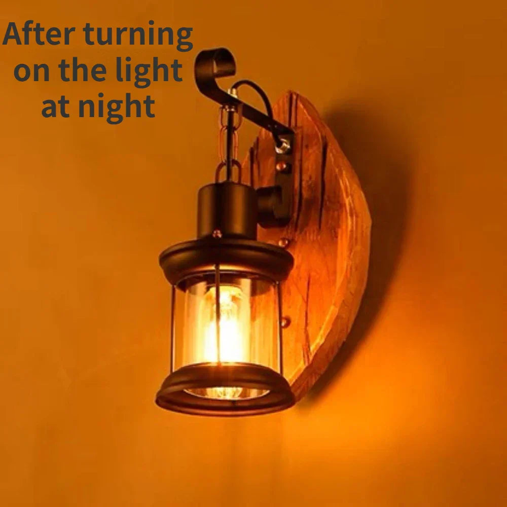 Retro Lantern Lamp Industrial Lantern Wall Light