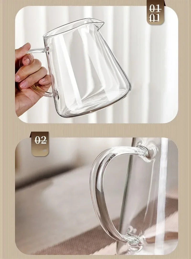 450ml-950ml Heat Resistant Glass Teapot – Stainless Steel Tea Filter, Flower Kettle for Kung Fu Tea, Puer and Oolong Tea