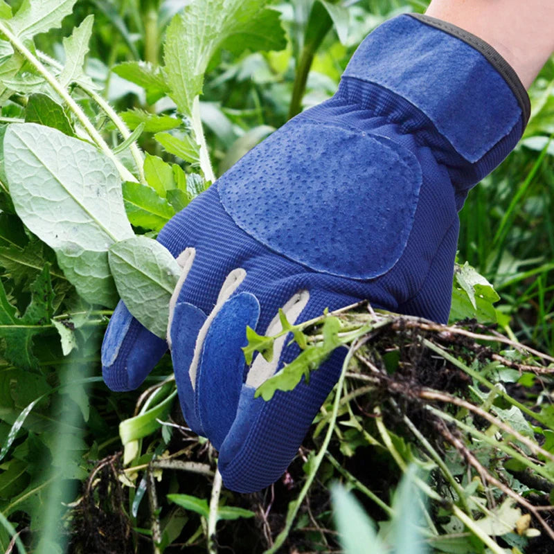 ThornGuard Garden Gloves | Thornproof & Extra Long | Leather & Rubber Coating | Protection for Roses & Shrubs