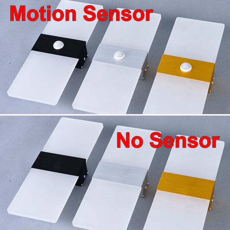 Wall light with motion sensor, drawing, aluminum, acrylic, decoration, lighting, wall light, interior, kitchen, bedroom, hallway, corridor